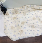 Khăn mặt muslin, khăn tắm muslin họa tiết xinh xắn cho bé giá rẻ